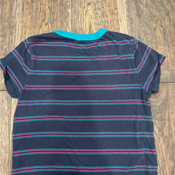 vans blue and pink stripped shirt - Picture 2 of 2